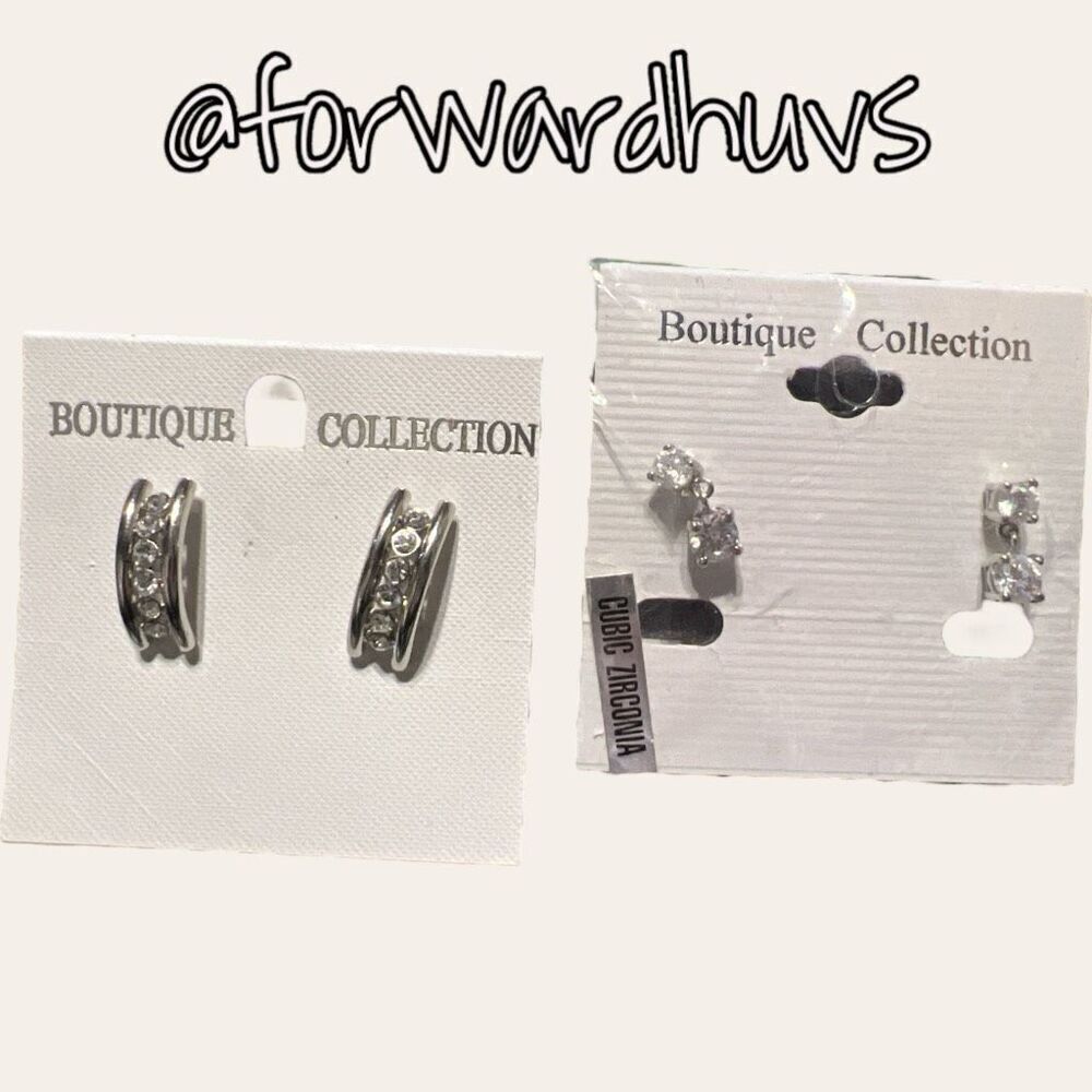 Boutique Collection Cubic Zirconia Earrings Sets (2)